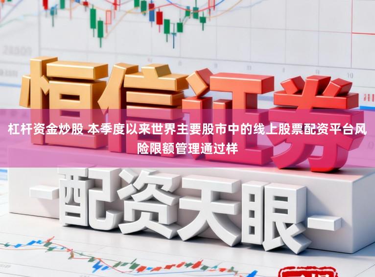 杠杆资金炒股 本季度以来世界主要股市中的线上股票配资平台风险限额管理通过样